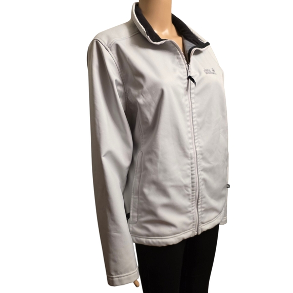 Jack Wolfskin Women's Light Gray Jacket Size L - Picture 2 of 13
